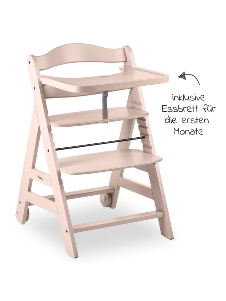 Hauck Hochstuhl Beta Plus inkl. Essbrett, Sitzkissen und in braun,grau günstig kaufen onesize