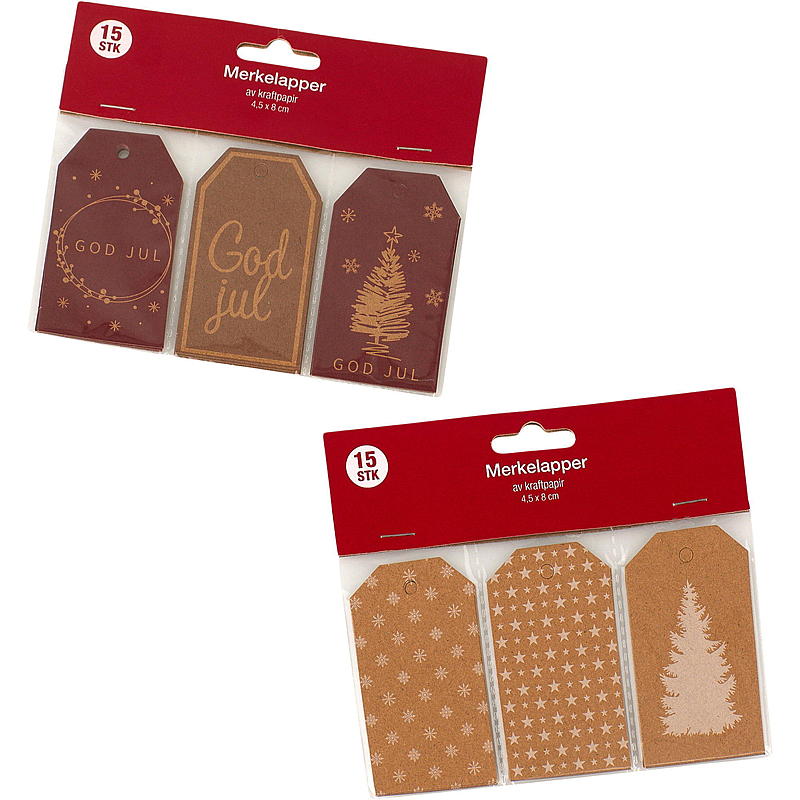 Home Gavemerkelapp 15-pk Kraft