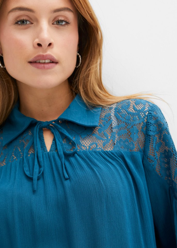 Bluse mit Spitze