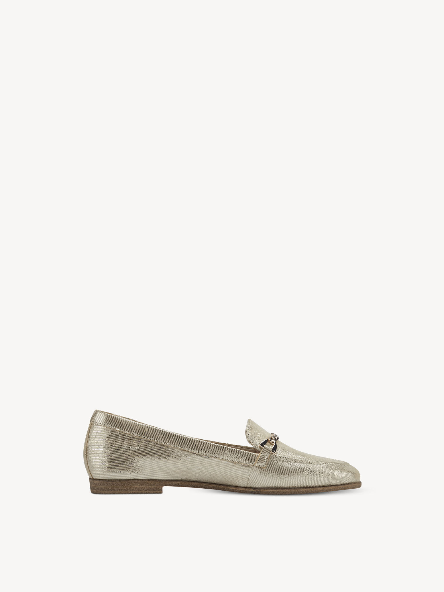 Slipper en cuir - métallique