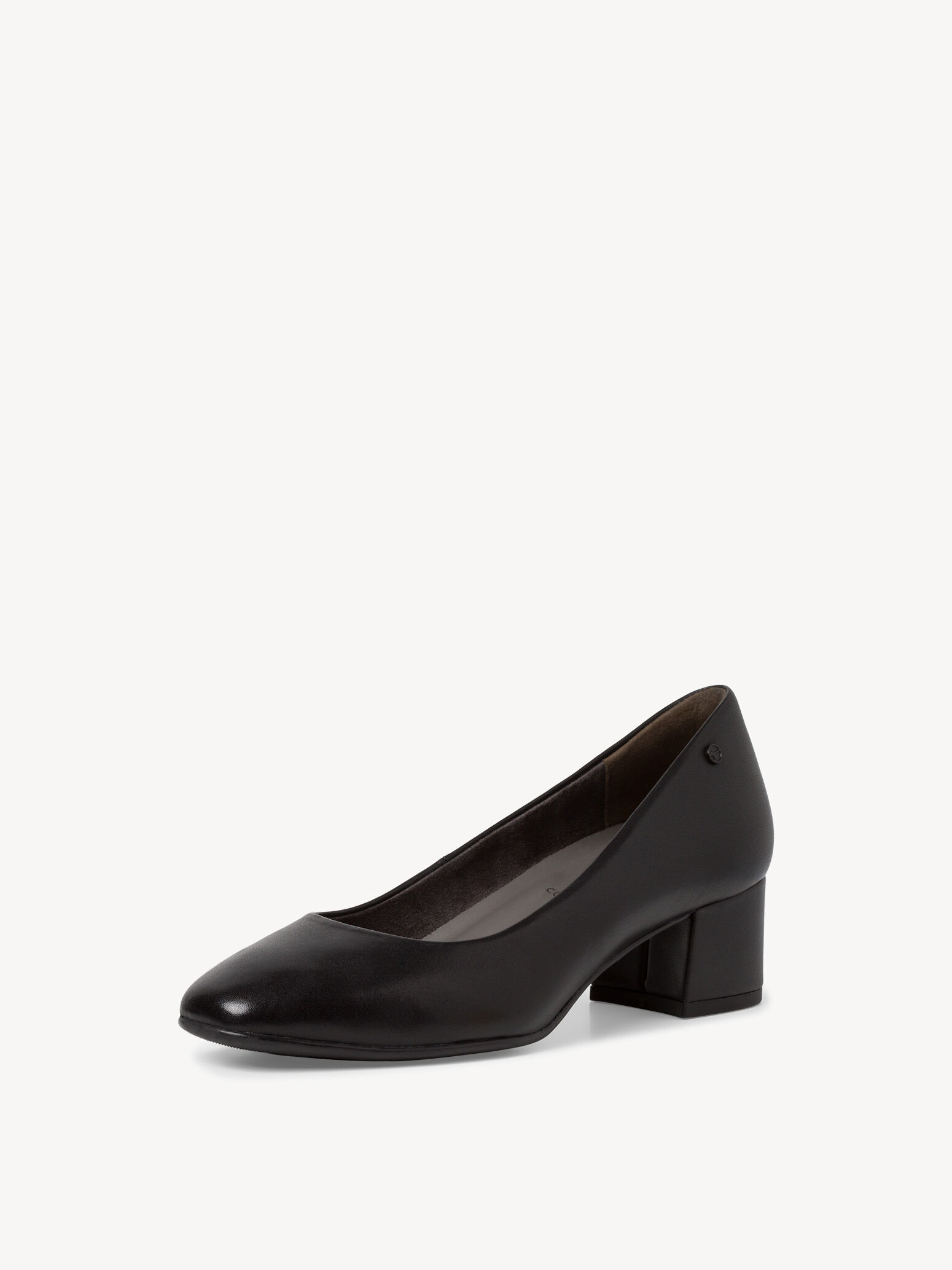 Escarpin en cuir - noir