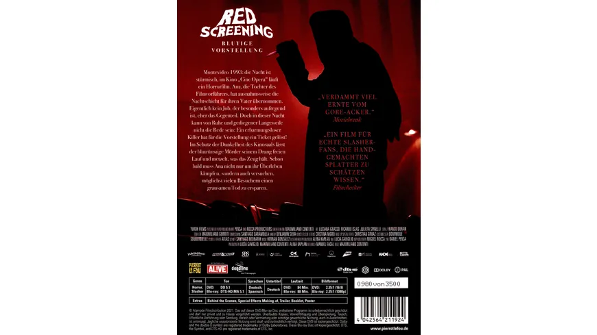 Red Screening - Blutige Vorstellung - Limited Edition Mediabook (uncut) (+ DVD)