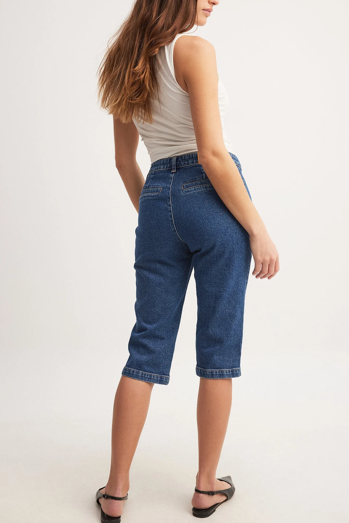 Kurze Denimhose