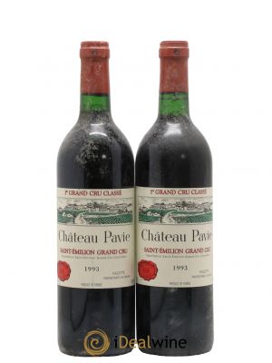Château Pavie 1er Grand Cru Classé A  1993 - Lot de 2 Bouteilles