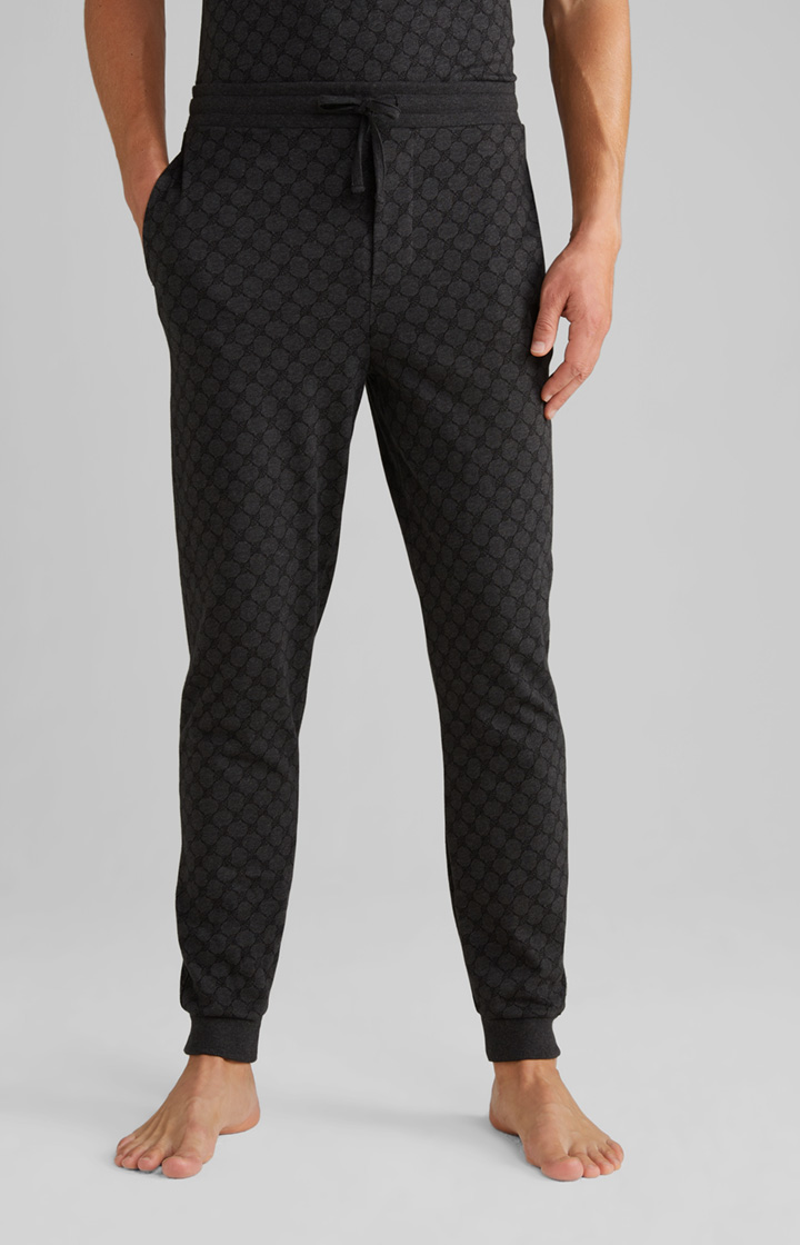 Loungewear Joggpants in Anthrazit meliert