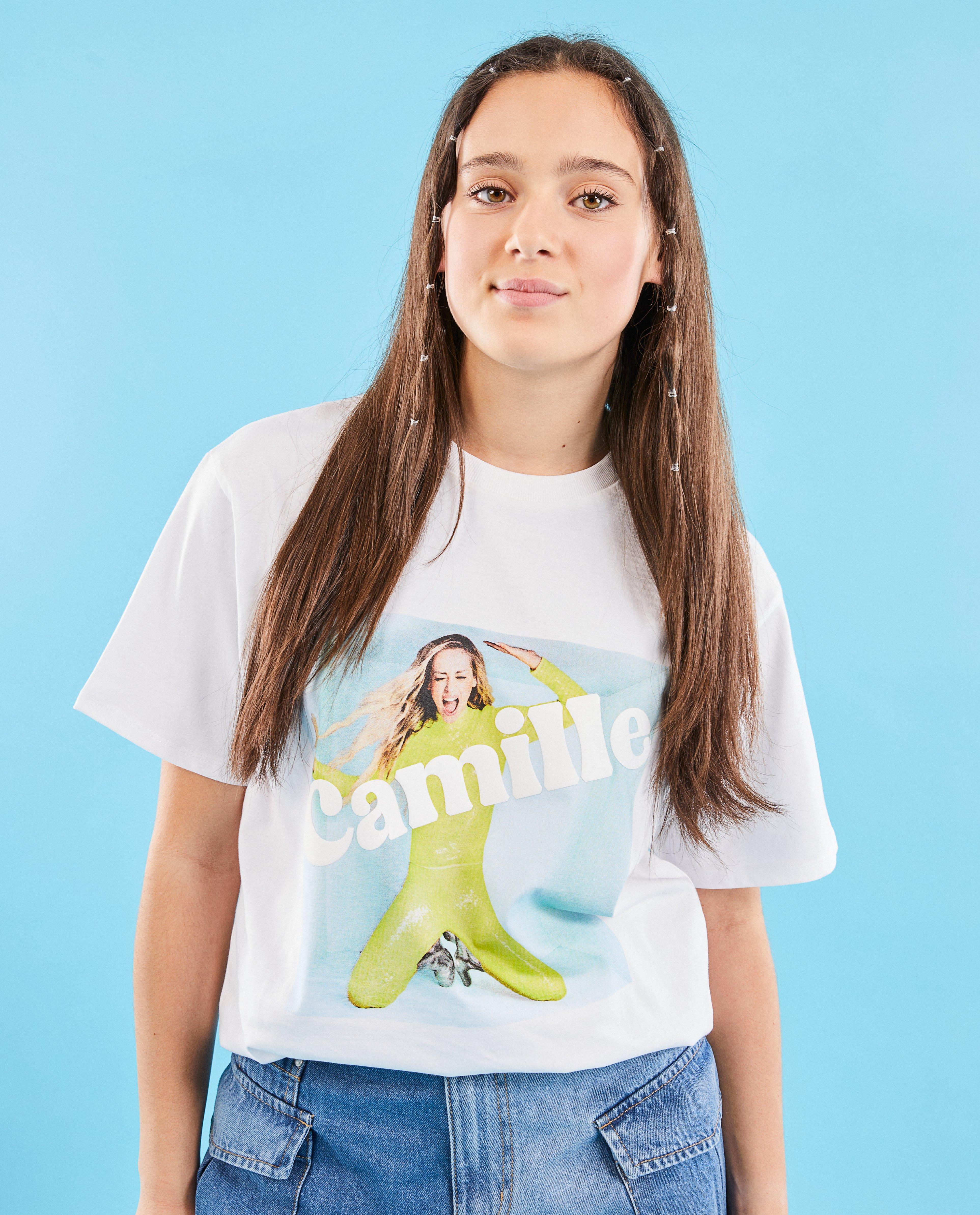 CAMILLE biopamut póló, XS-XL fehér