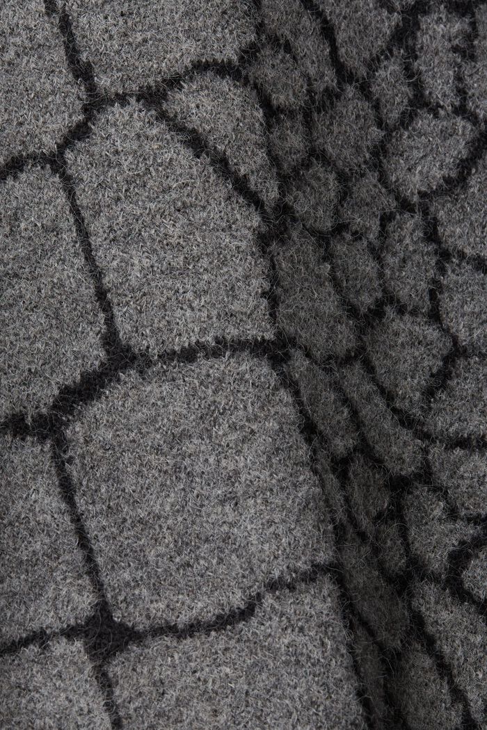 Strickcardigan mit Brushed-Effekt und Muster