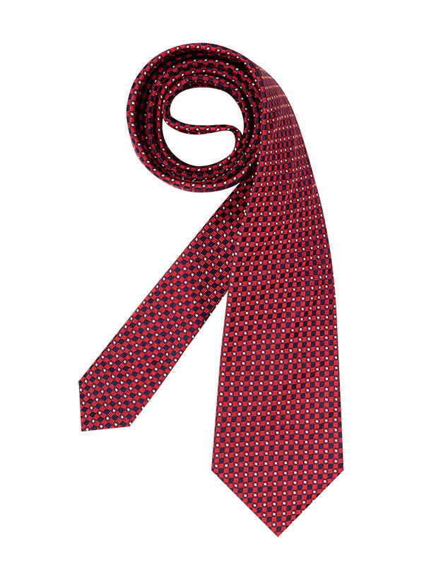 LANVIN, Krawatte, Seide, rot gemustert