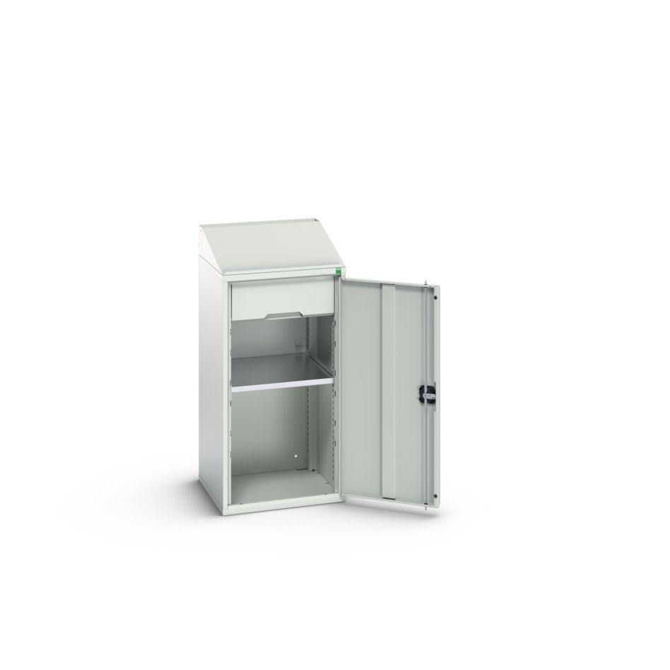 Bott 16926370.16 Verso Systemschrank 525x550x1130mm 2 Einlegeböden 1 Tür 1 Schublade RAL 7035