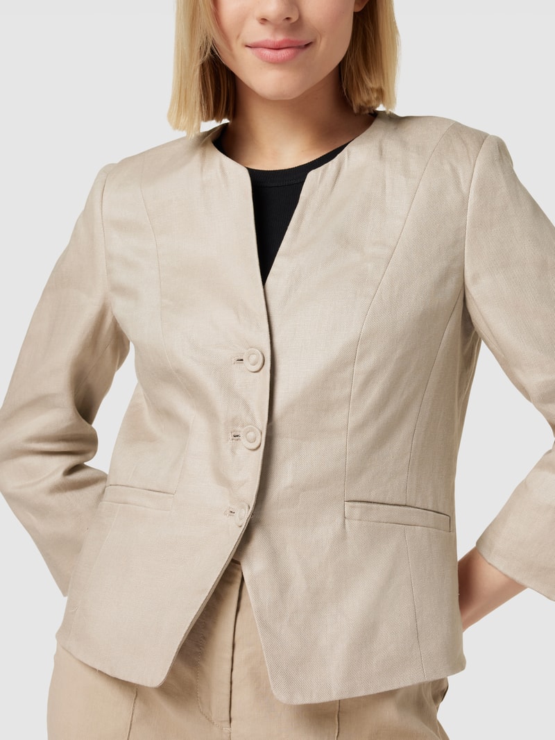 Blazer mit 3/4-Arm in sand