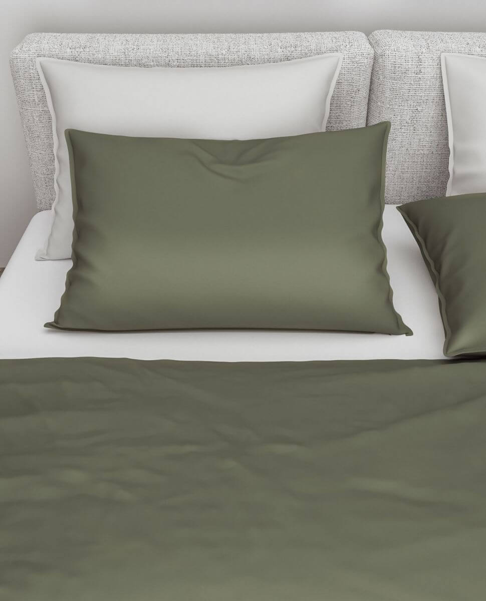 Zo!Home Bettwäsche Satinado Army Green 135 x 200 cm