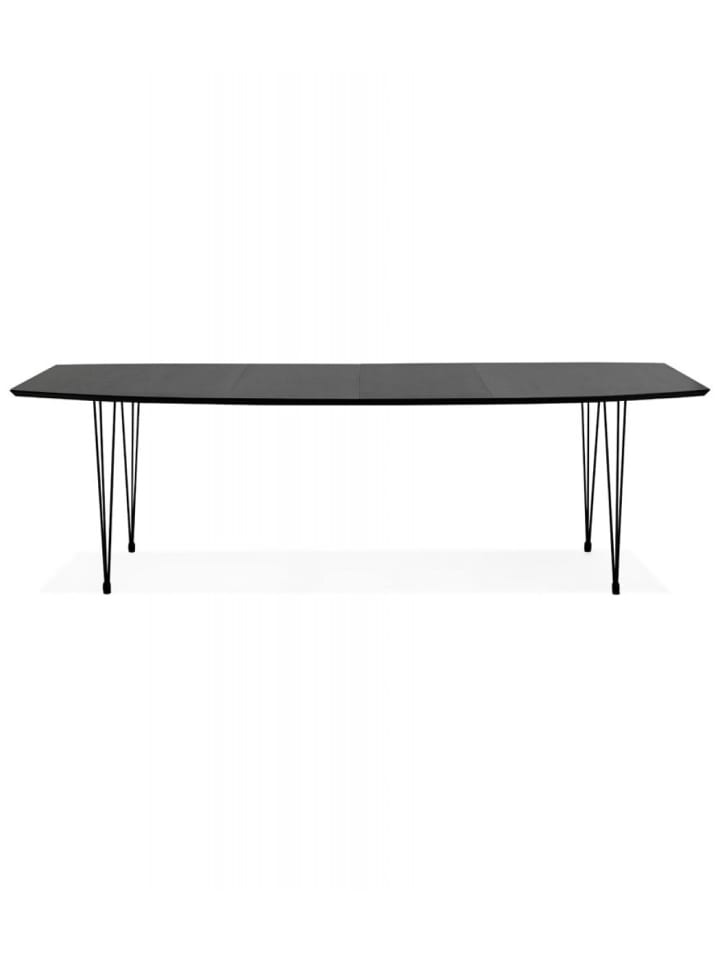 KADIMA DESIGN Ausziehbarer Esstisch aus Eschenholz und Metall | Industrieller Stil in Schwarz günstig kaufen onesize