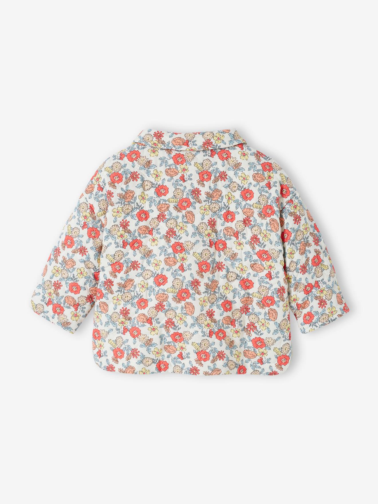 Vertbaudet Baby Musselinjacke mit Recycling-Wattierung - wollweiß
