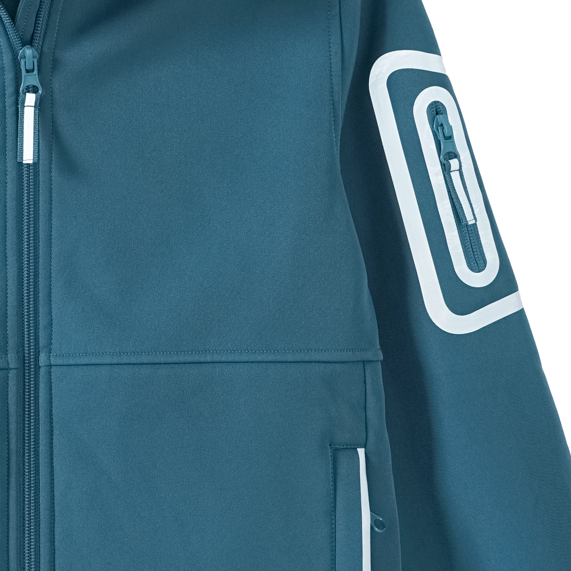 Jungen Softshelljacke mit Kapuze