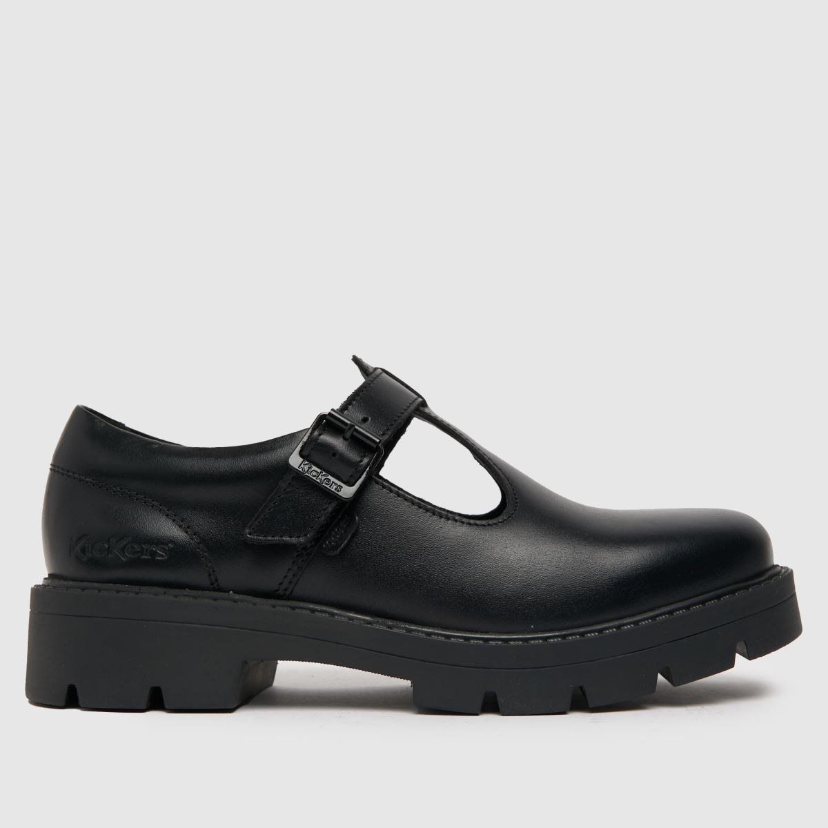 Kickers Kori T Bar Mono lapos talpú cipő fekete színben