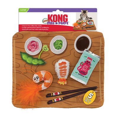 KONG Pull-A-Partz Katzenspielzeug Sushi