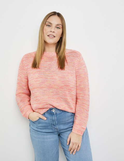 Pullover aus Multicolour Garn