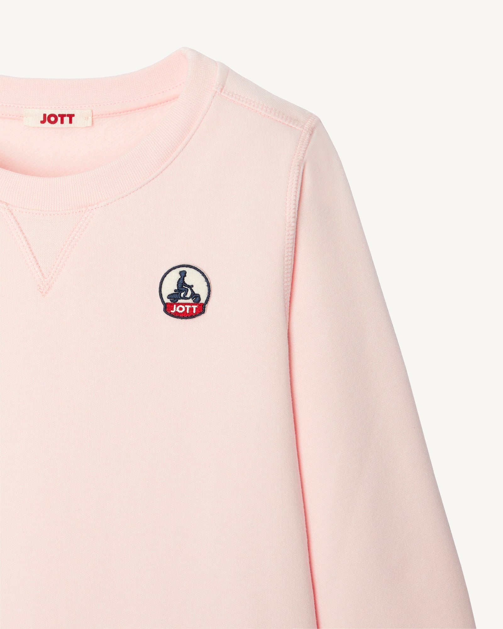 Sweat enfant en coton biologique Rose clair Barcelos