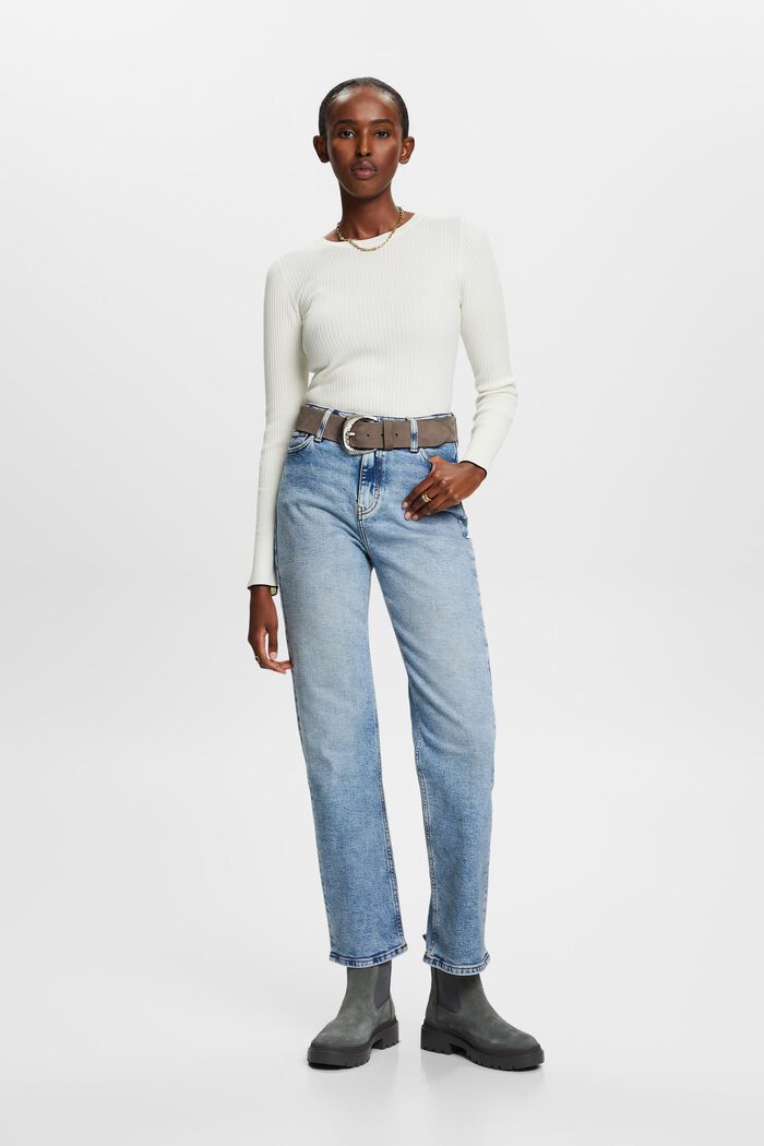 Retro-Jeans mit gerader Passform und hohem Bund