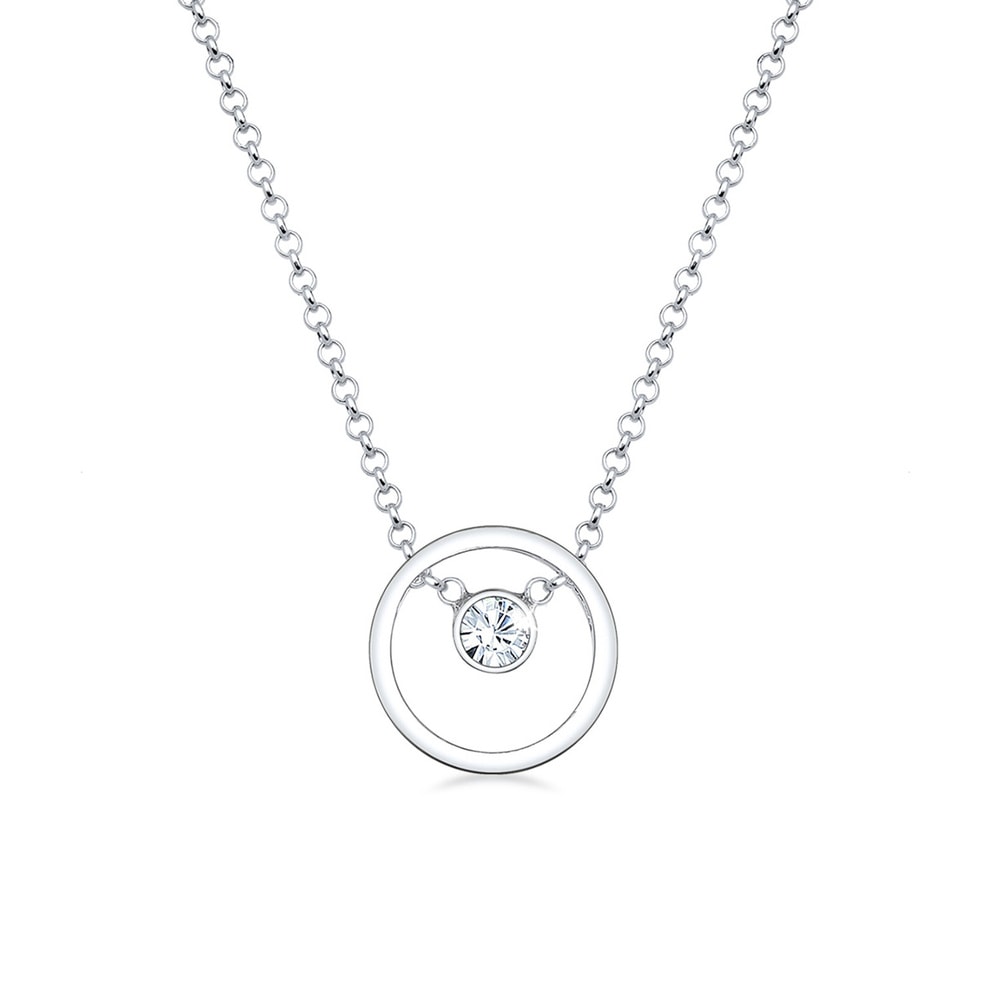 Elli Elli Collier Colier Elli cercle cristal 925/1000 argent collier