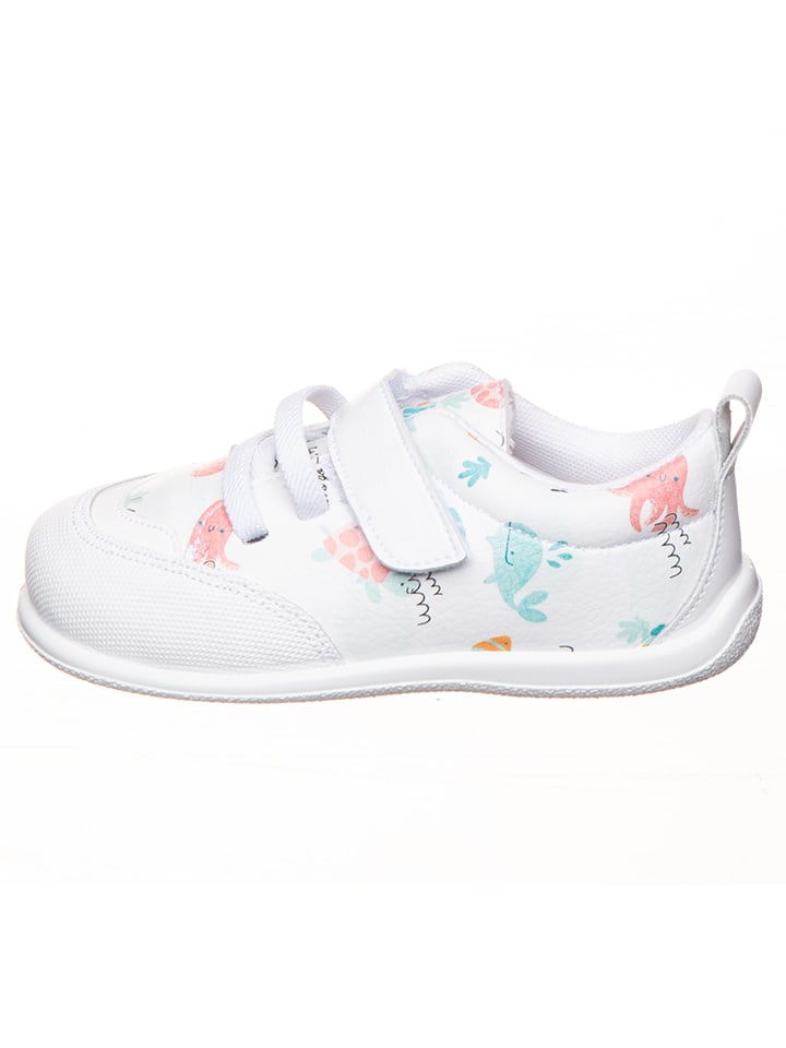 kmins Leder-Barfußschuhe in Weiß/ Bunt günstig kaufen