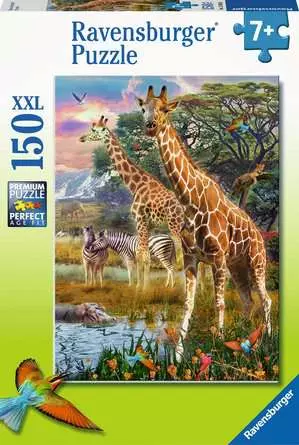 Kinderpuzzle ab 7 Jahren - Bunte Savanne - 150 Teile