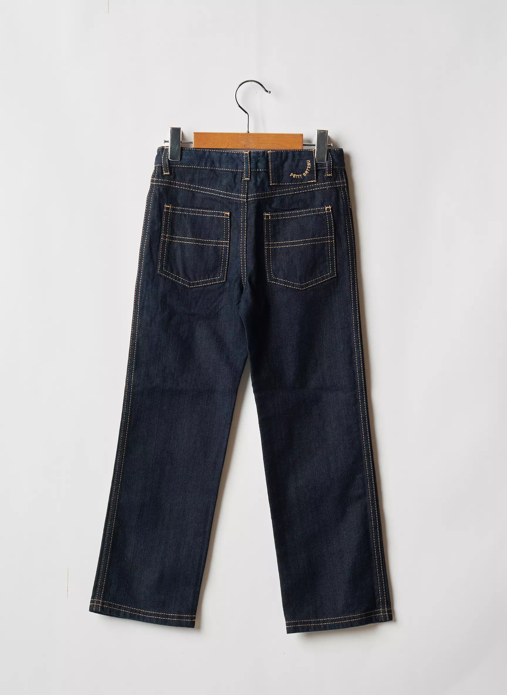 Petit Bateau Jeans Coupe Droite Enfant couleur bleu