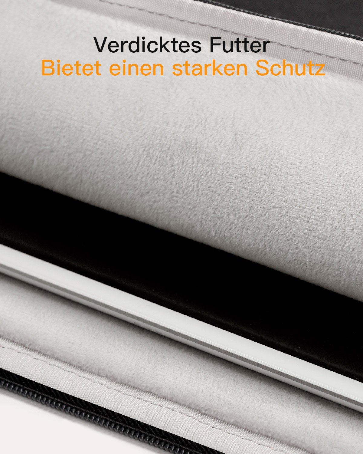 Inateck Tablet-Hülle für Tablets 10.2-11 Zoll, für iPads, Surface Go, mit Zubehörtasche