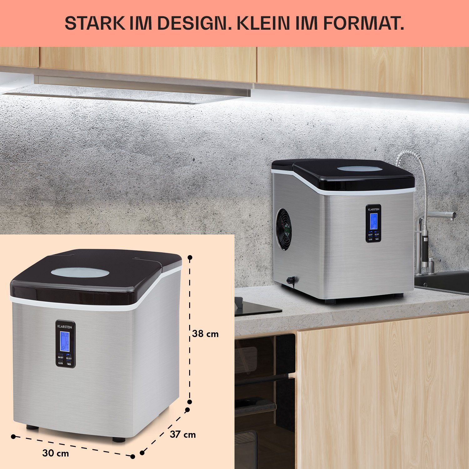 Klarstein Eiswürfelmaschine Mr. Black-Frost