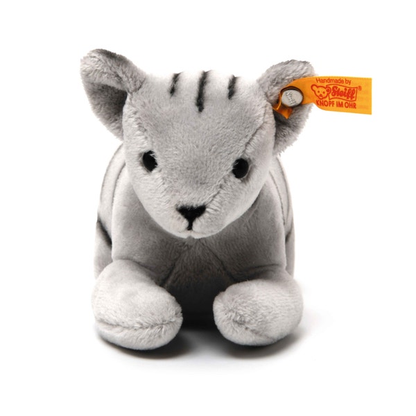 Mini Katze, 14 cm, hellgrau