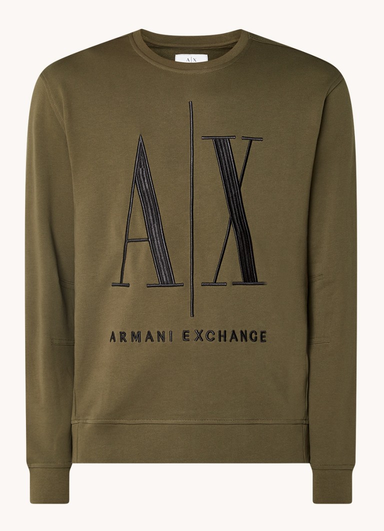 Maglione Armani Exchange con logo ricamato