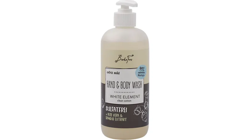 BadeFee Hand & Body Wash White Element 480 ml