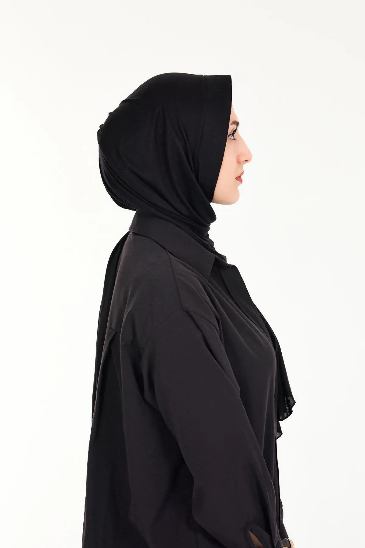 Sensu  Praktischer, aufsteckbarer Hijab-Schal aus gekämmter Baumwolle