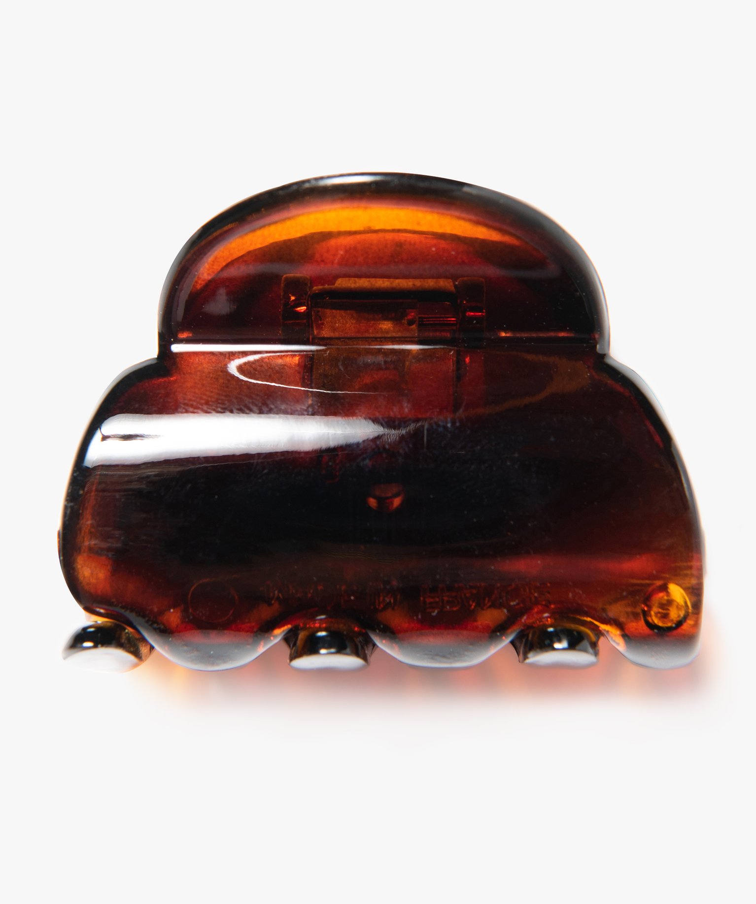 Pince crabe femme pour les cheveux format mini marron | GEMO