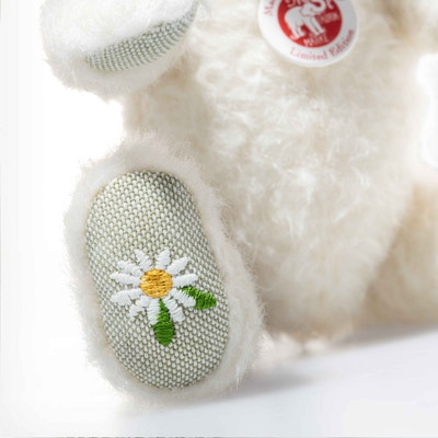 Elena Teddybär, 19 cm, weiß