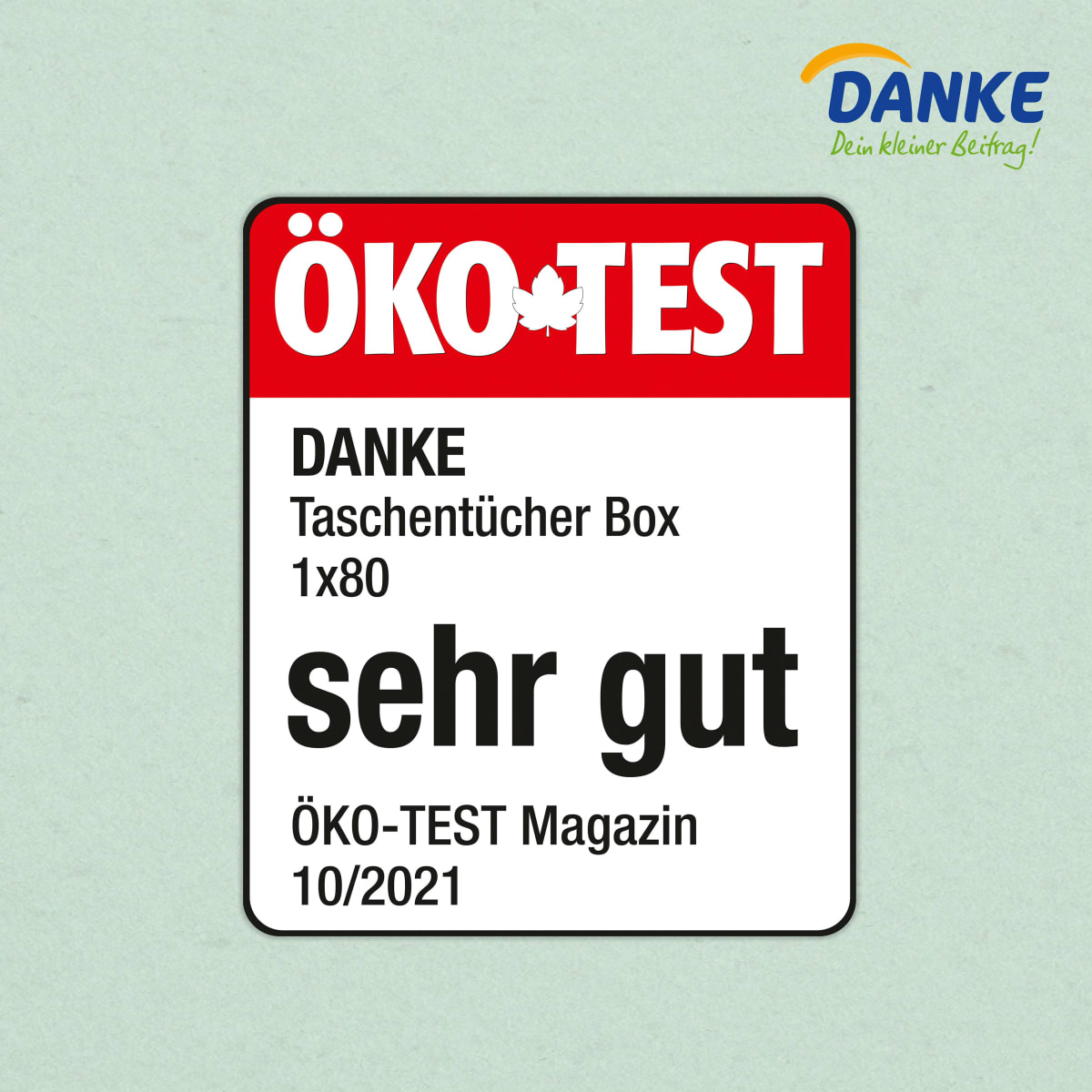 Taschentücher Box 100% Recycling-Fasern, 80 St