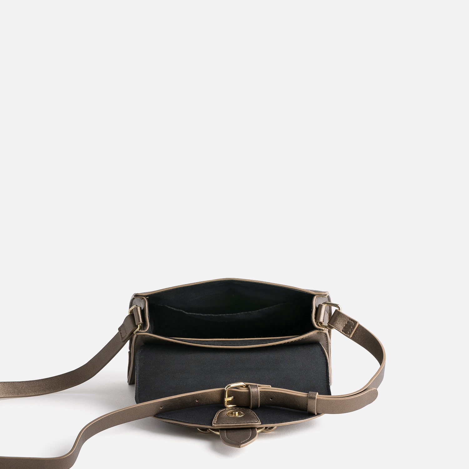 Sac à main bronze avec boucle