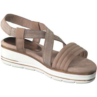 Marco Tozzi Earth Edition Keilsandale in rosa