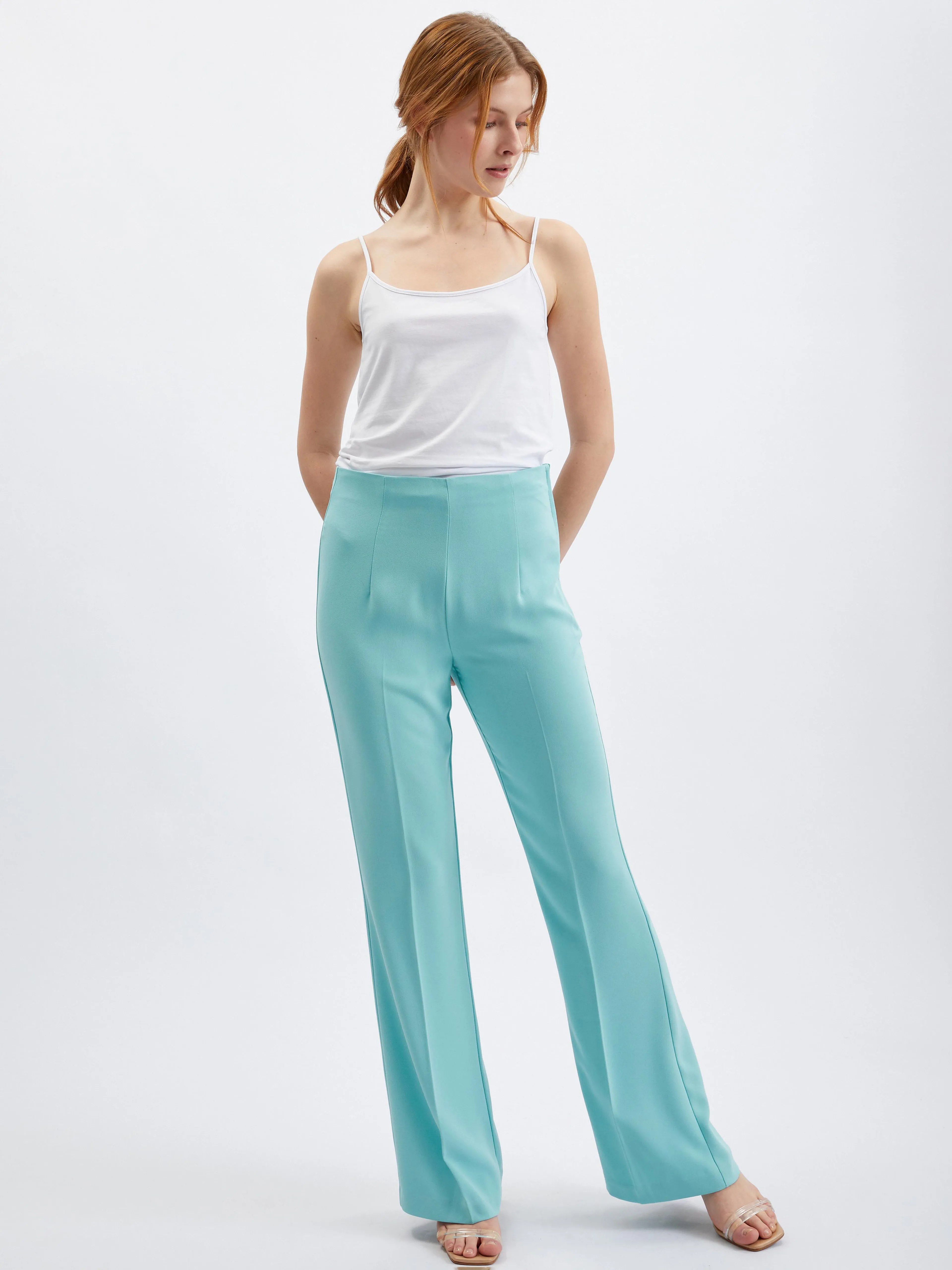Hellblaue Damenhosen ORSAY