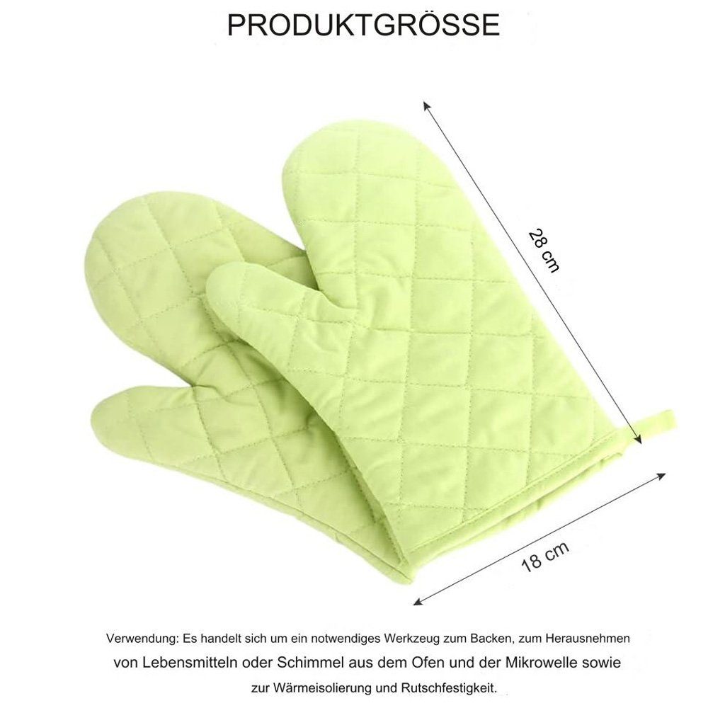 Tian Dee Topfhandschuhe Ofenhandschuhe Hitzebestaendig Backhandschuhe Verdickte