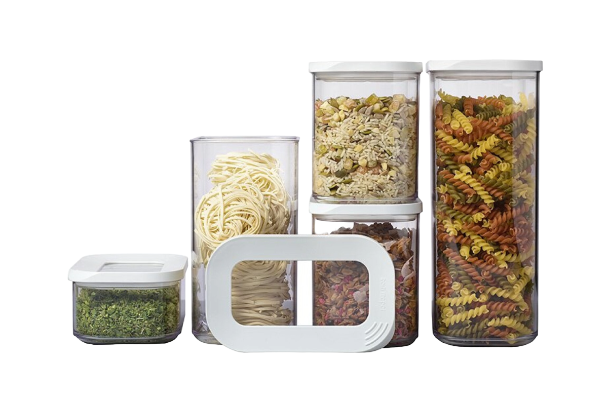 Mepal 5-tlg Vorratsdosen-Set Modula Weiß