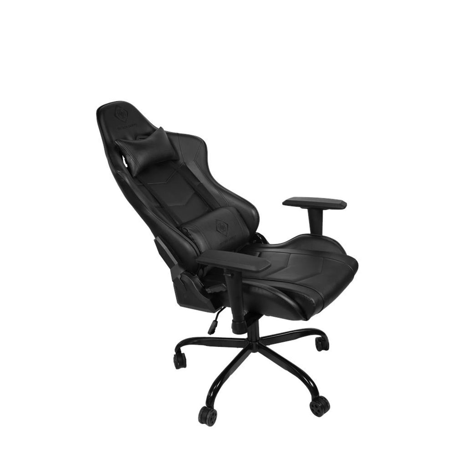 DELTACO Gaming-Stuhl Gaming Stuhl Jumbo Gamer Stuhl Kissen 110kg (kein Set), schw., extra groß, hohe Rückenlehne, inkl. 5 Jahre Herstellergarantie