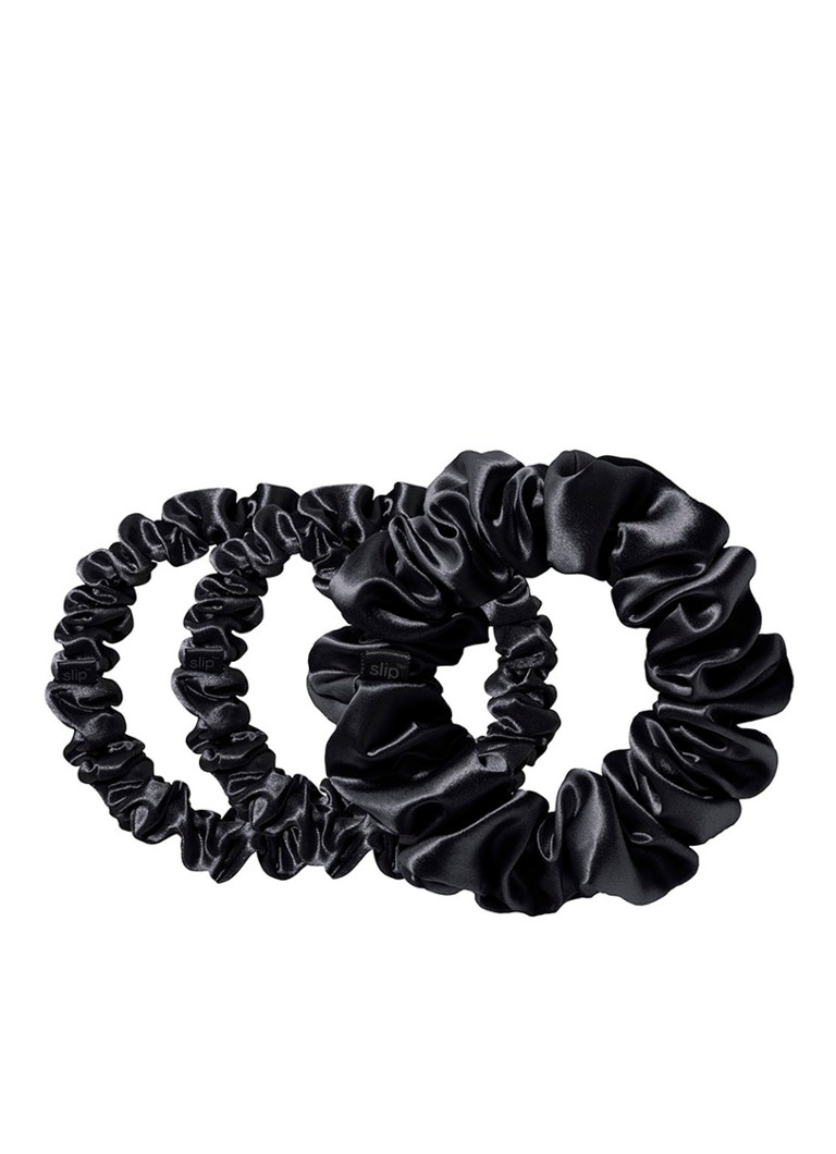 Slip Back To Basics Pure Silk Scrunchies Set - silk hair tie set of 3