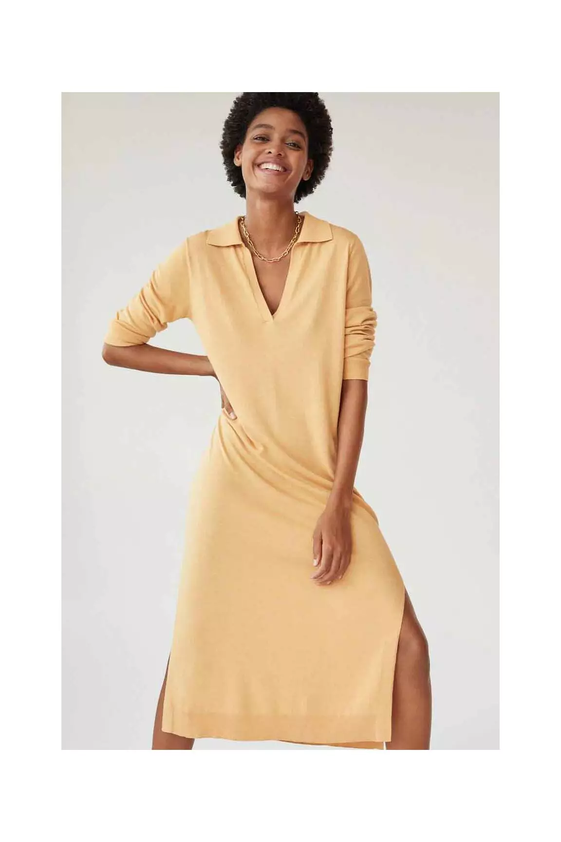 Mango Robes Pulls Femme couleur marron