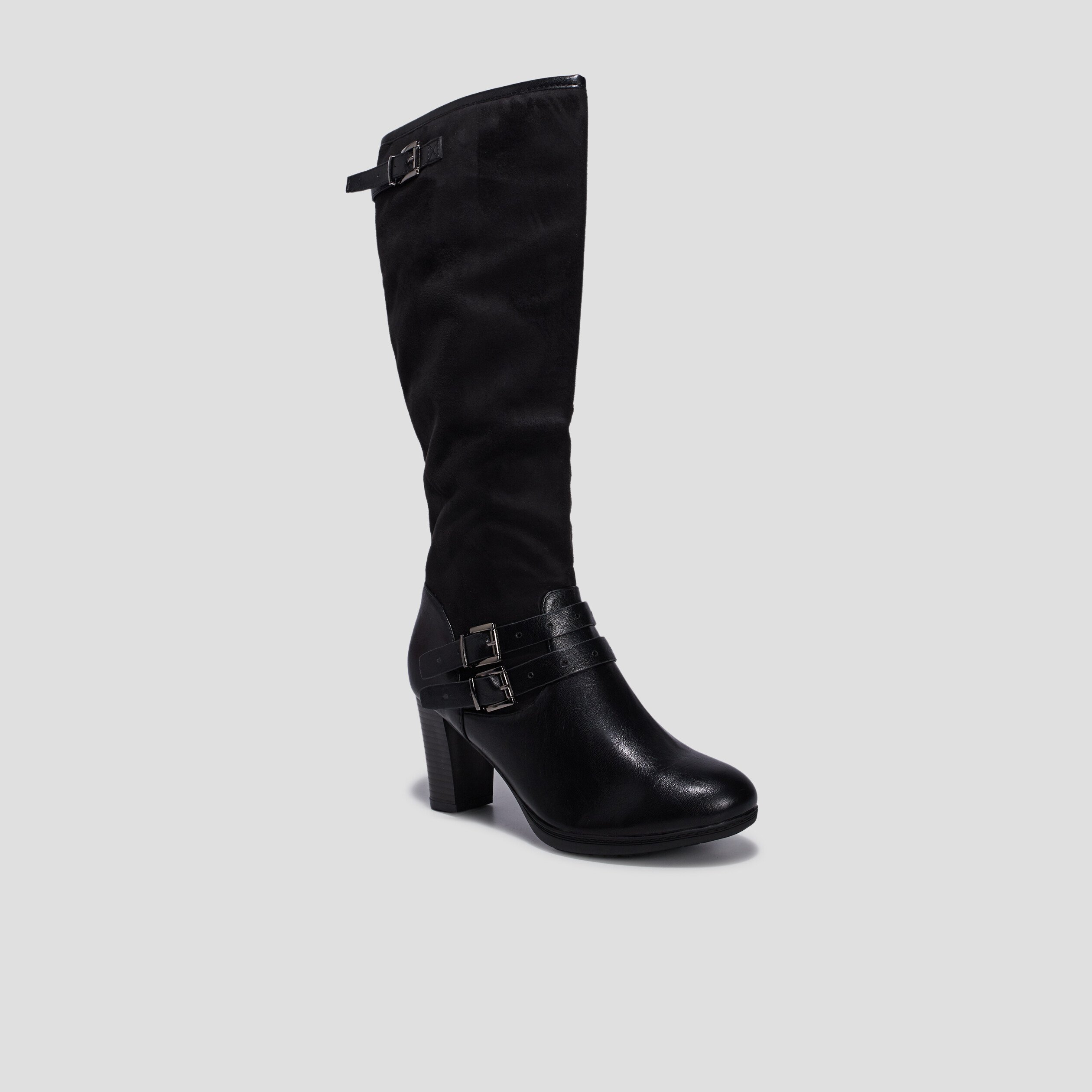 Bottes à talons noir femme | La Halle