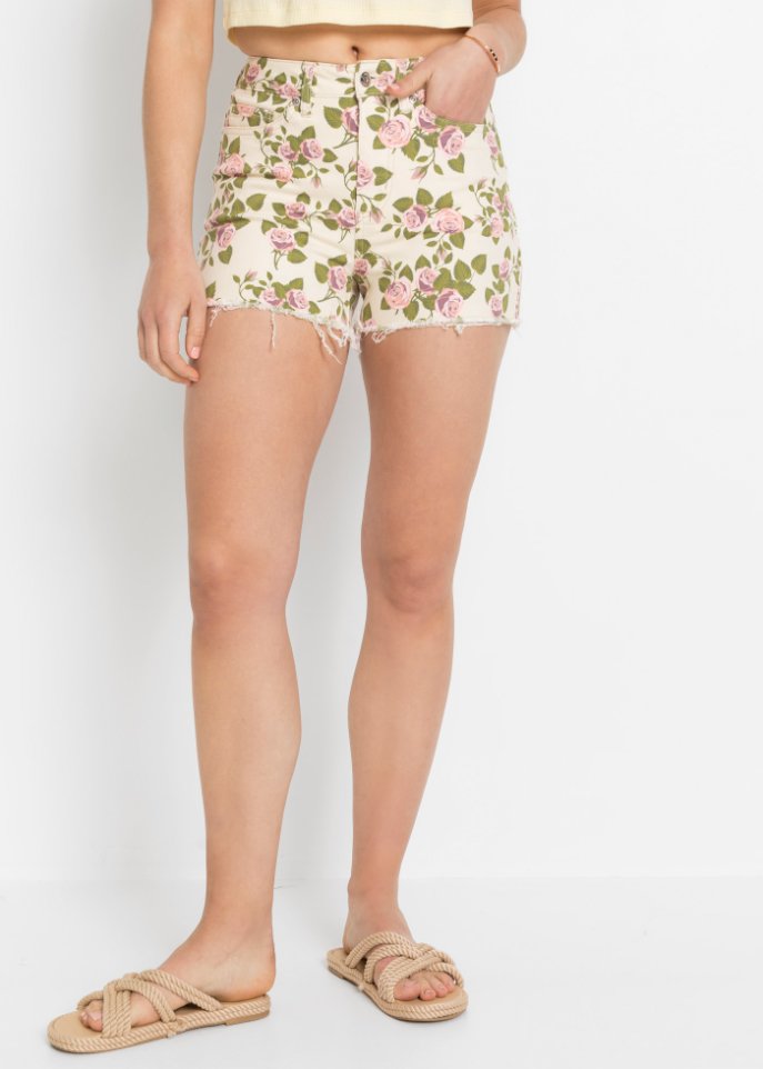 Shorts mit Blumenmuster