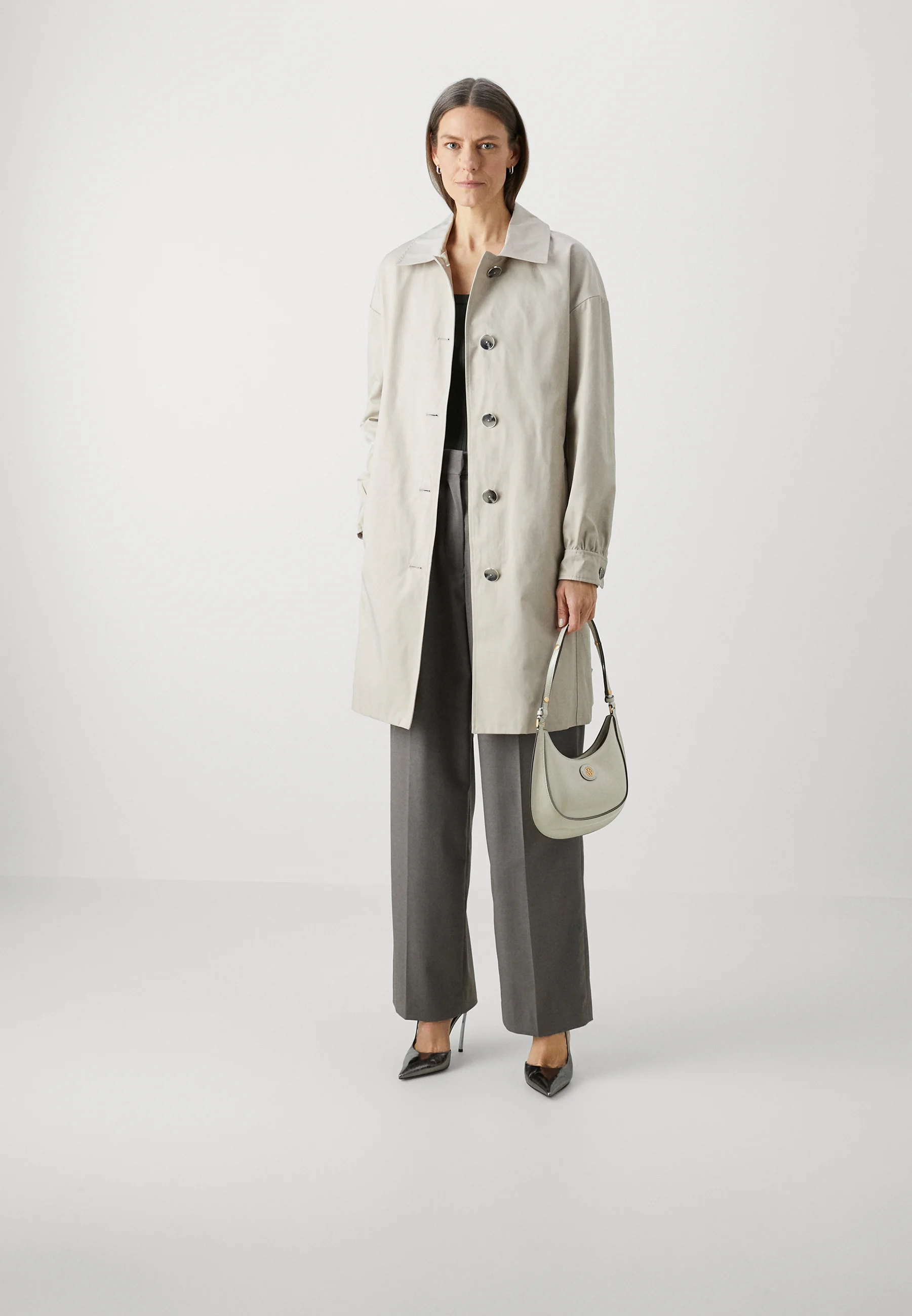 MICHAEL Michael Kors SINGLE BREASTED LOGO - Gabardina