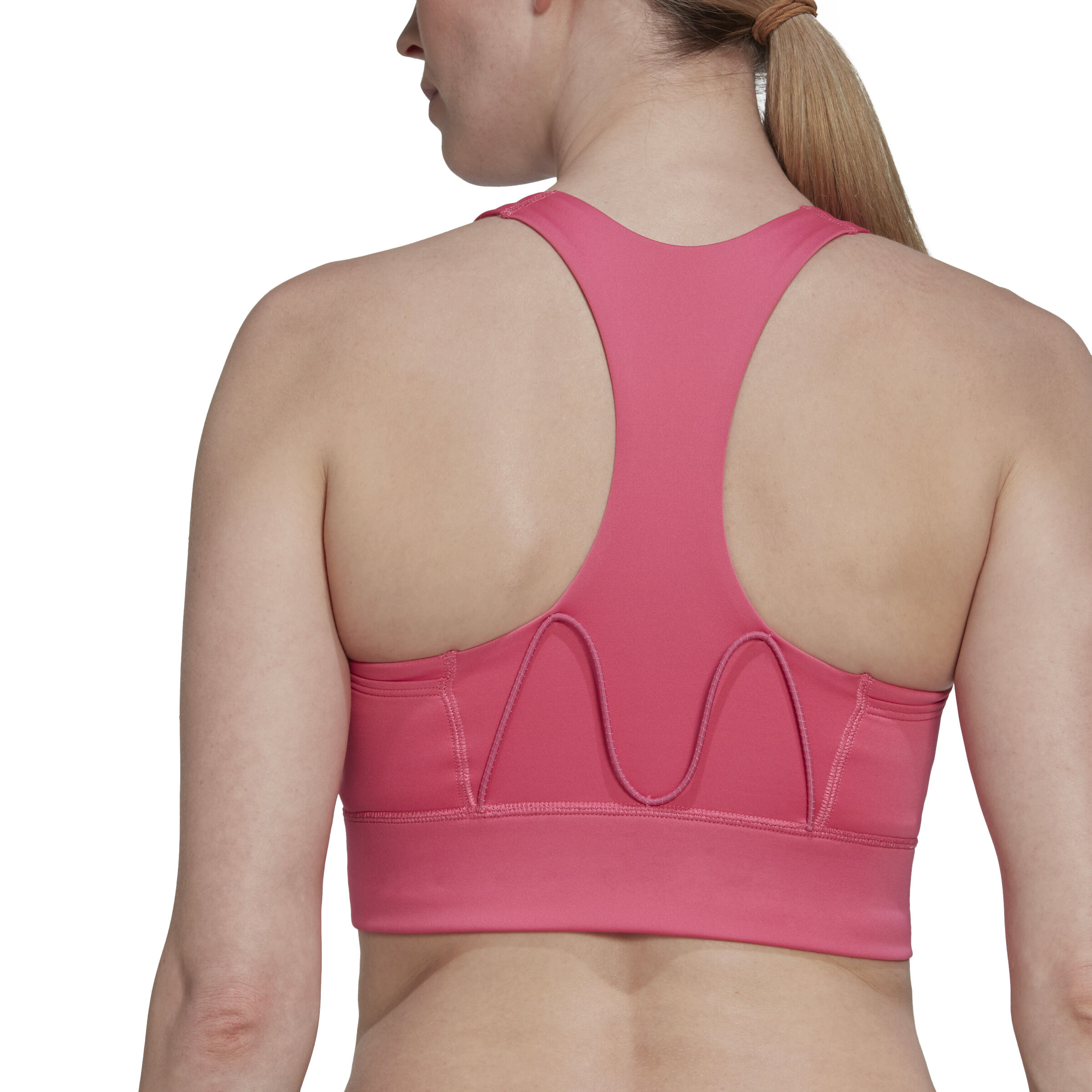 Medium Support Primeknit Sport-BH Damen - Rot