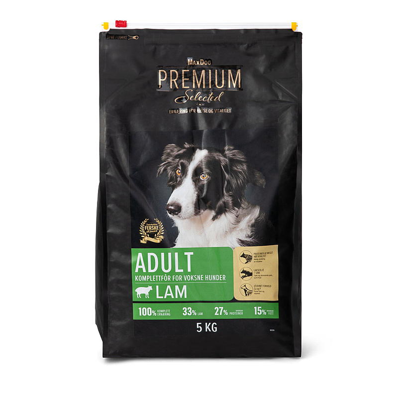 MaxDog Premium Lam Adult 5 kg Premium Selected MaxDog