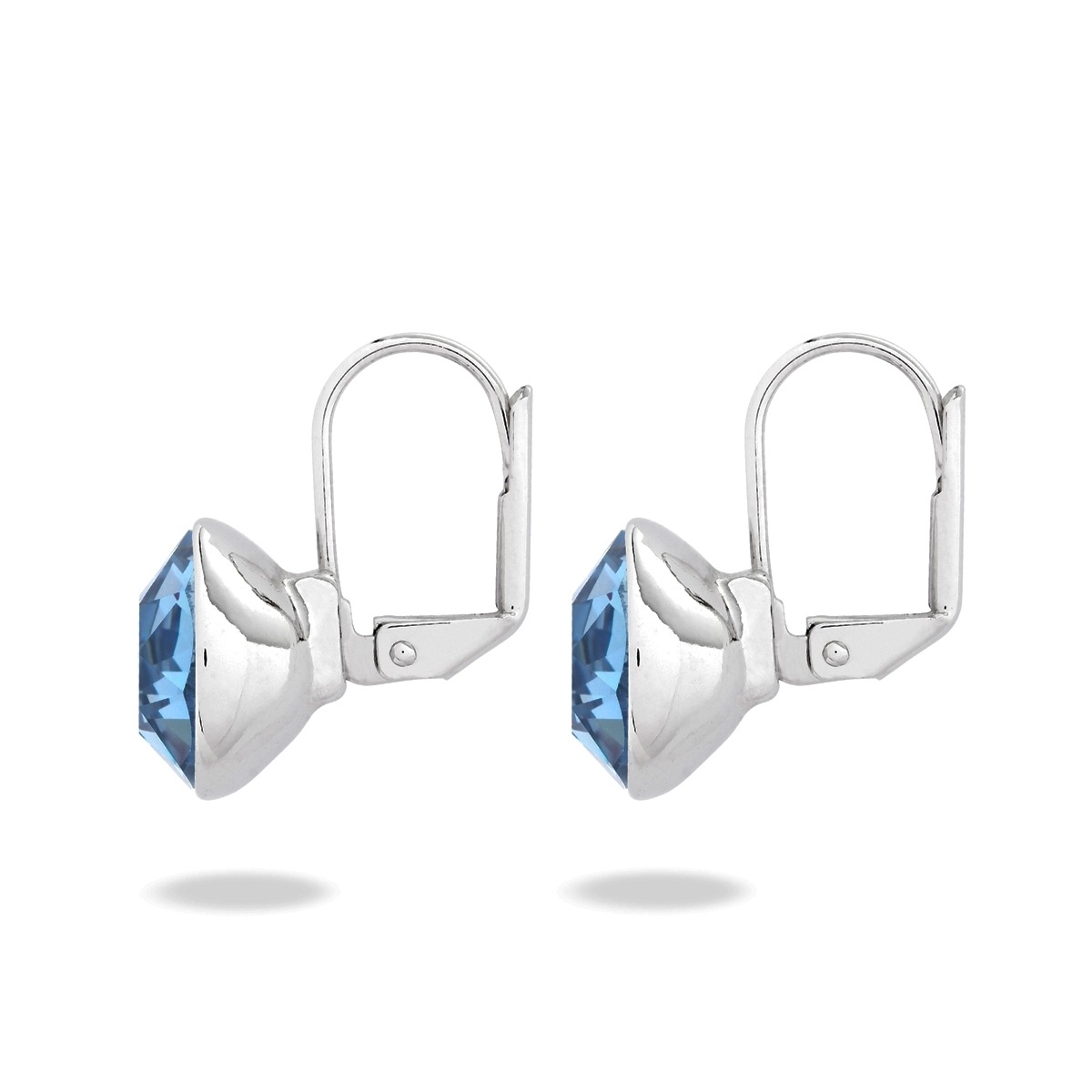 Ohrhänger Metall-Legierung verziert mit Kristallen von Swarovski® in Silber